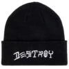 Thrasher Destroy Embroidered Beanie - Black -Sports Ski Shop 010202068081 1
