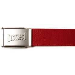 CCS Silver Logo Buckle Belt - Red -Sports Ski Shop 11 14 2212947