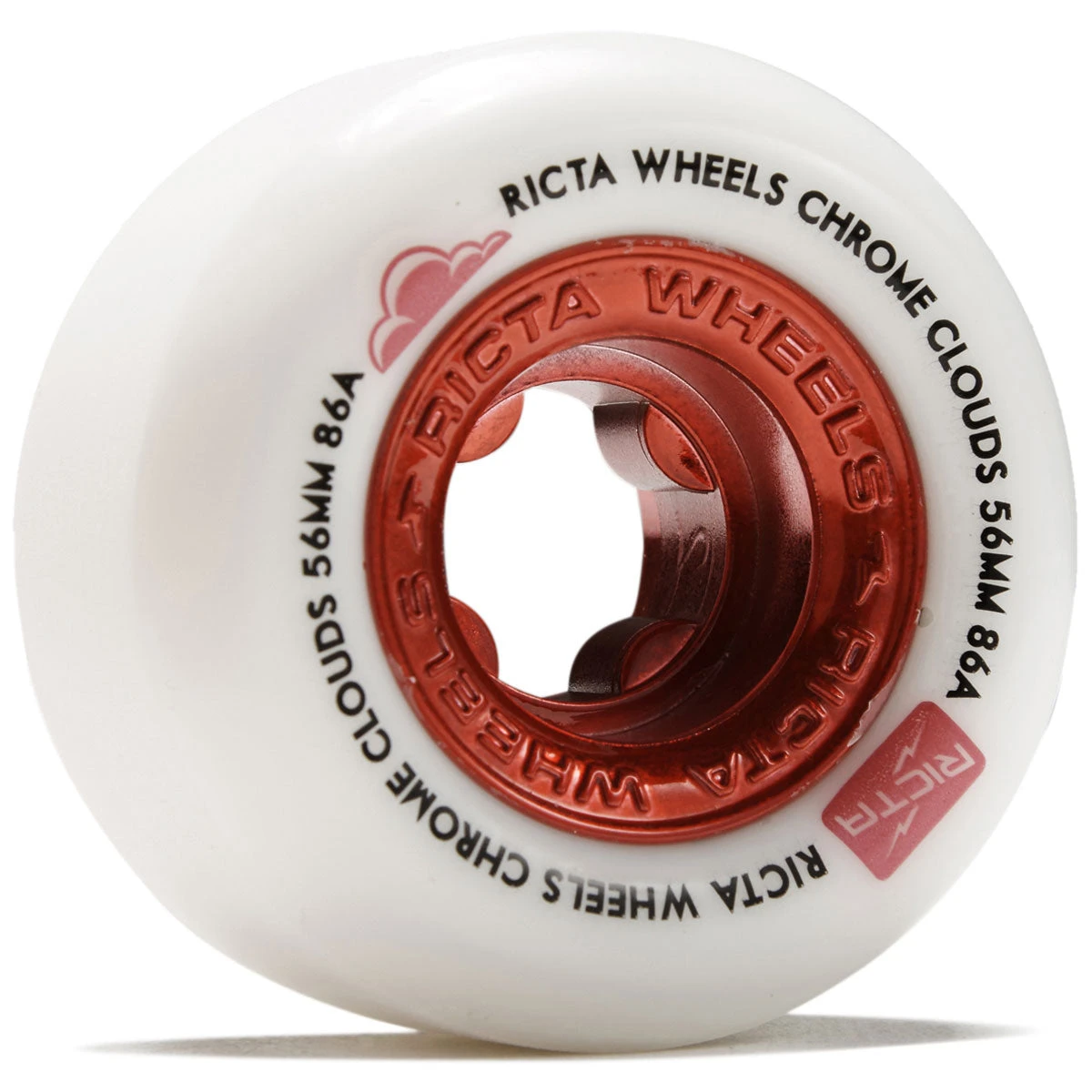 Ricta Chrome Clouds 86a Skateboard Wheels - Red - 56mm Ricta Chrome Clouds 86a Skateboard Wheels - Red - 56mm -Sports Ski Shop 193172105526 1