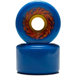 Slime Balls Flame OG Slime 78a Skateboard Wheels - Blue - 60mm -Sports Ski Shop 193172410231 2