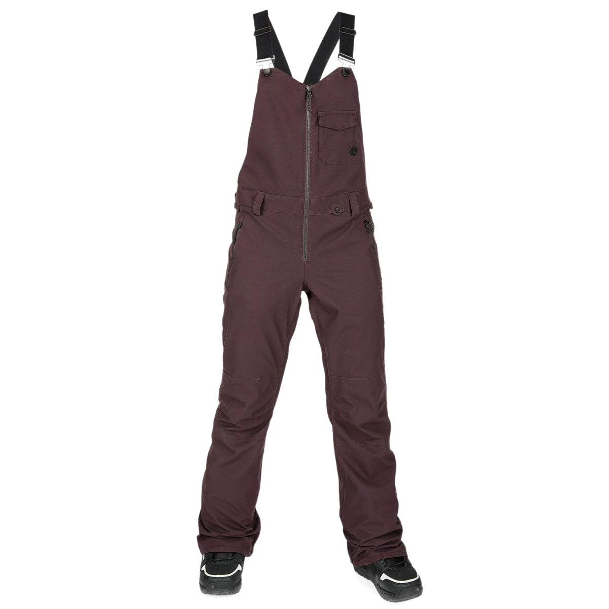 Volcom Womens Swift Bib Overall Snowboard Pants - Black Red Volcom Womens Swift Bib Overall Snowboard Pants - Black Red -Sports Ski Shop 193573451413 1