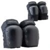 Pro-Tec Street Knee And Elbow Open Back Combo Pads - Black -Sports Ski Shop 194521044558 1