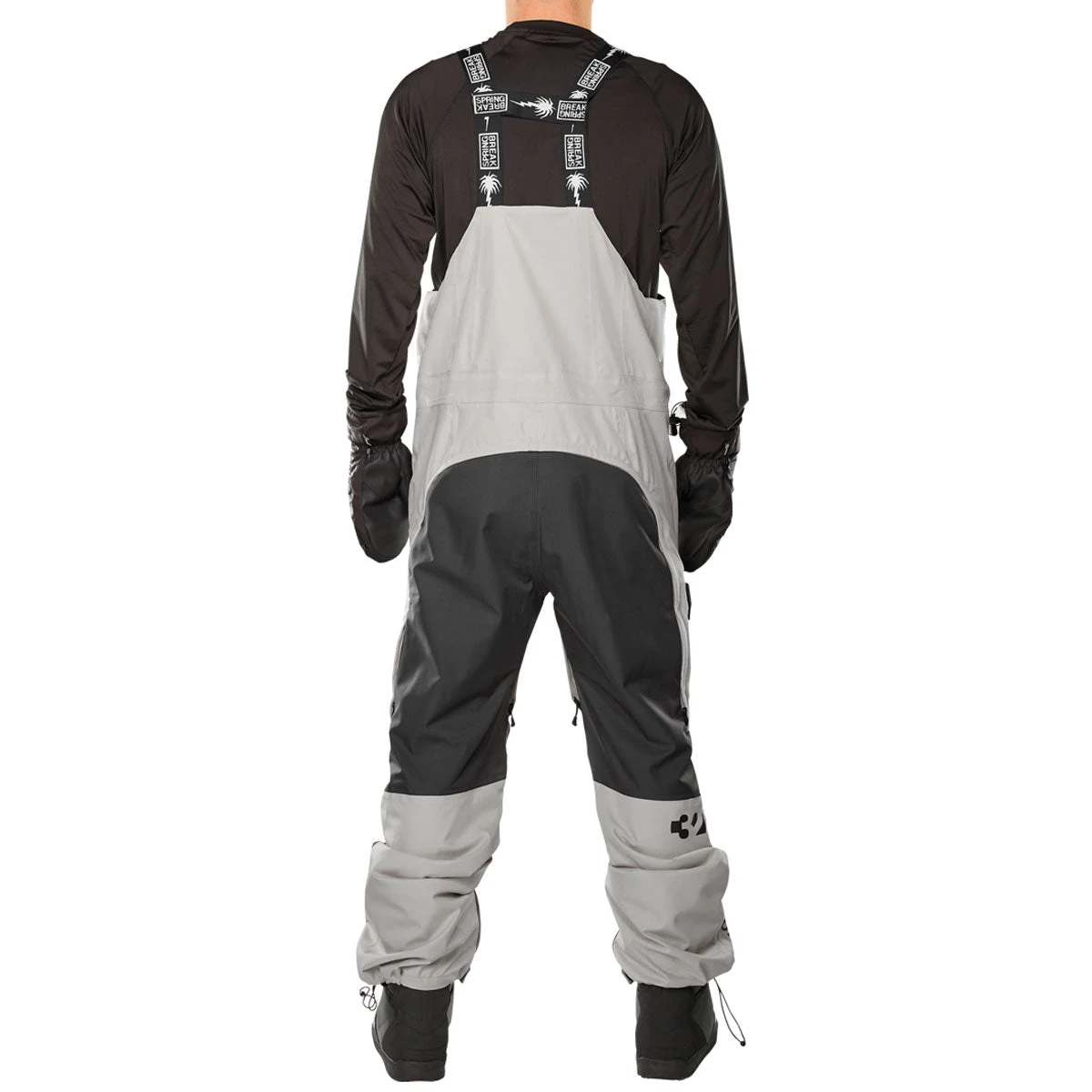 Thirty Two Spring Break Powder Bib Snowboard Pants - Gravel Thirty Two Spring Break Powder Bib Snowboard Pants - Gravel -Sports Ski Shop 194691275110 2