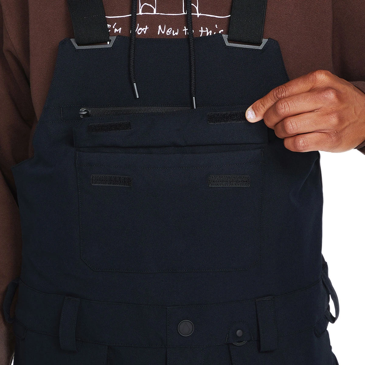 Volcom Roan Bib Overall Snowboard Pants - Black Volcom Roan Bib Overall Snowboard Pants - Black -Sports Ski Shop 196134091318 3