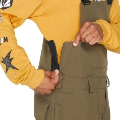 Volcom Roan Bib Overall Snowboard Pants - Dark Teak -Sports Ski Shop 196134091523 4