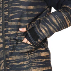 Volcom Womens Shelter 3d Stretch Snowboard Jacket - Tiger Print -Sports Ski Shop 196134093251 3