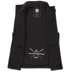 Volcom Utility Puff Vest Snowboard Jacket - New Black -Sports Ski Shop 196134110750 4