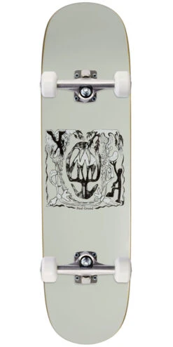 Polar Paul Grund Jungle On A P2 JR Skateboard Complete - Light Warm Grey - 8.19"