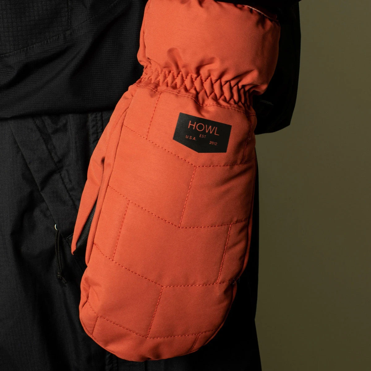 Howl Daily Mitt Snowboard Gloves - Faded Red Howl Daily Mitt Snowboard Gloves - Faded Red -Sports Ski Shop 632138411269 2