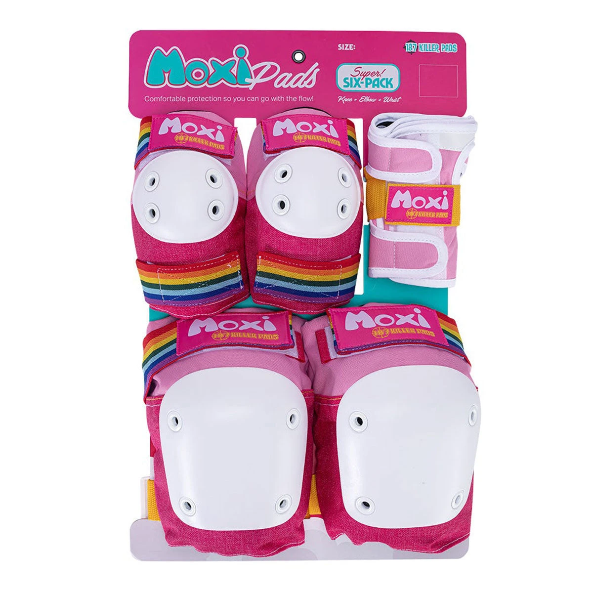 187 Six Pack of Adult Pads - Moxi Pink 187 Six Pack Of Adult Pads - Moxi Pink -Sports Ski Shop 682821776304 1