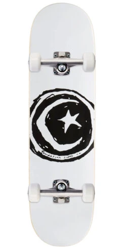 Foundation Star And Moon Skateboard Complete - White - 8.50"