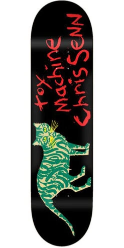 Toy Machine Chris Senn Cat Skateboard Deck - 8.75"