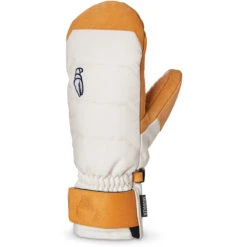 Crab Grab Womens Snuggler Mitt Snowboard Gloves - Cream/Tan