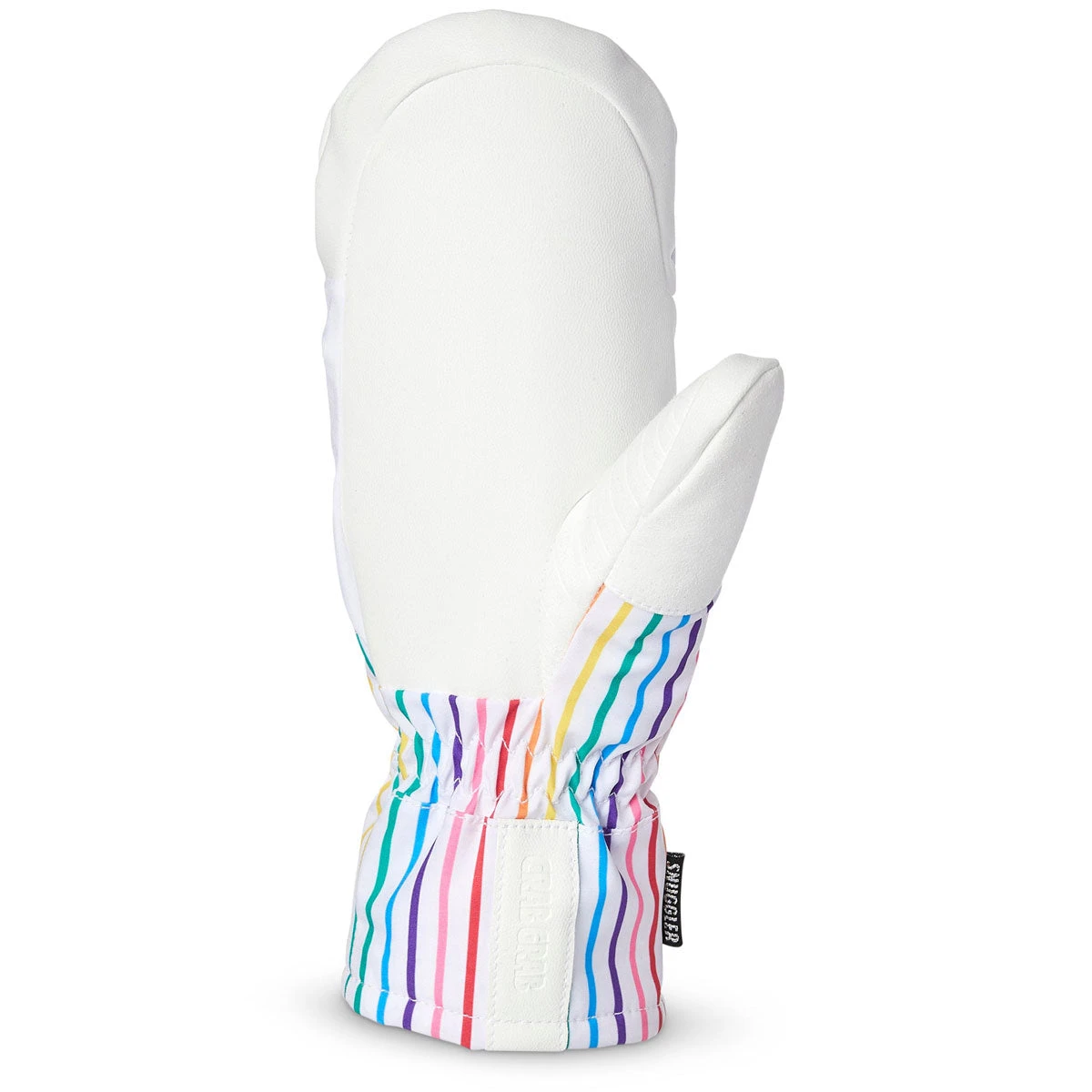 Crab Grab Womens Snuggler Mitt Snowboard Gloves - Rainbow Stripes Crab Grab Womens Snuggler Mitt Snowboard Gloves - Rainbow Stripes -Sports Ski Shop 840223802377 2
