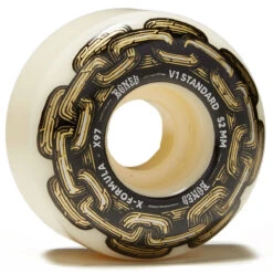 Bones X Formula Gold Chain 97a V1 Standard Skateboard Wheels - 52mm