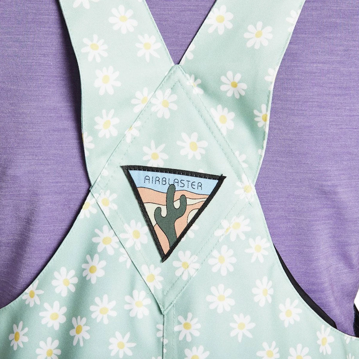 Airblaster Womens Hot Bib Snowboard Pants - Mint Daisy Airblaster Womens Hot Bib Snowboard Pants - Mint Daisy -Sports Ski Shop 847678183877 3