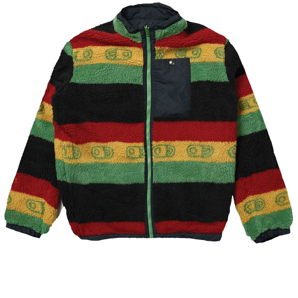 Airblaster Double Puff Snowboard Jacket - Max Rasta Stripe Airblaster Double Puff Snowboard Jacket - Max Rasta Stripe -Sports Ski Shop 847678189688 2