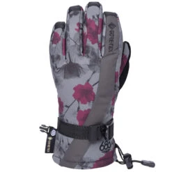 686 Womens Gore-Tex Linear Snowboard Gloves - Charcoal X-ray