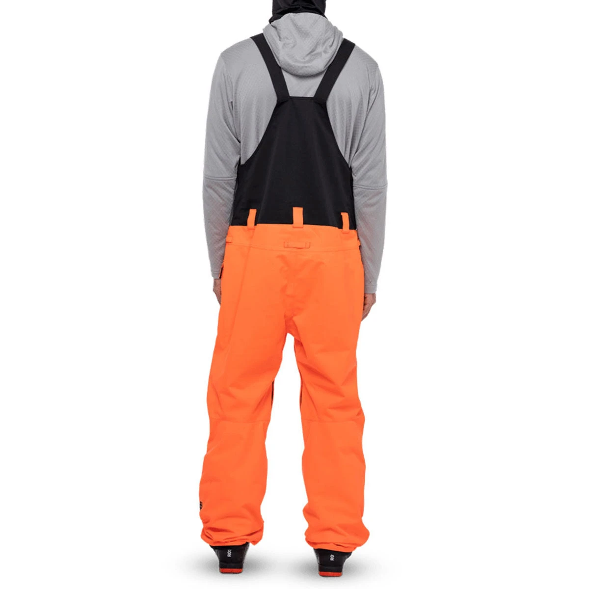 686 Frontier Shell Bib Snowboard Pants - Fluro Orange/Clear Black 686 Frontier Shell Bib Snowboard Pants - Fluro Orange/Clear Black -Sports Ski Shop 883510527867 2