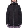 686 Womens Cloud Insulated Snowboard Jacket - Black Geo Jacquard 1 686 Womens Cloud Insulated Snowboard Jacket - Black Geo Jacquard -Sports Ski Shop 883510529830 1