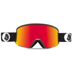 Volcom Garden Snowboard Goggles - Gloss Black/Red Chrome