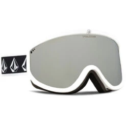 Volcom Footprints Snowboard Goggles - White Rerun/Silver Chrome -Sports Ski Shop 884932380597 3