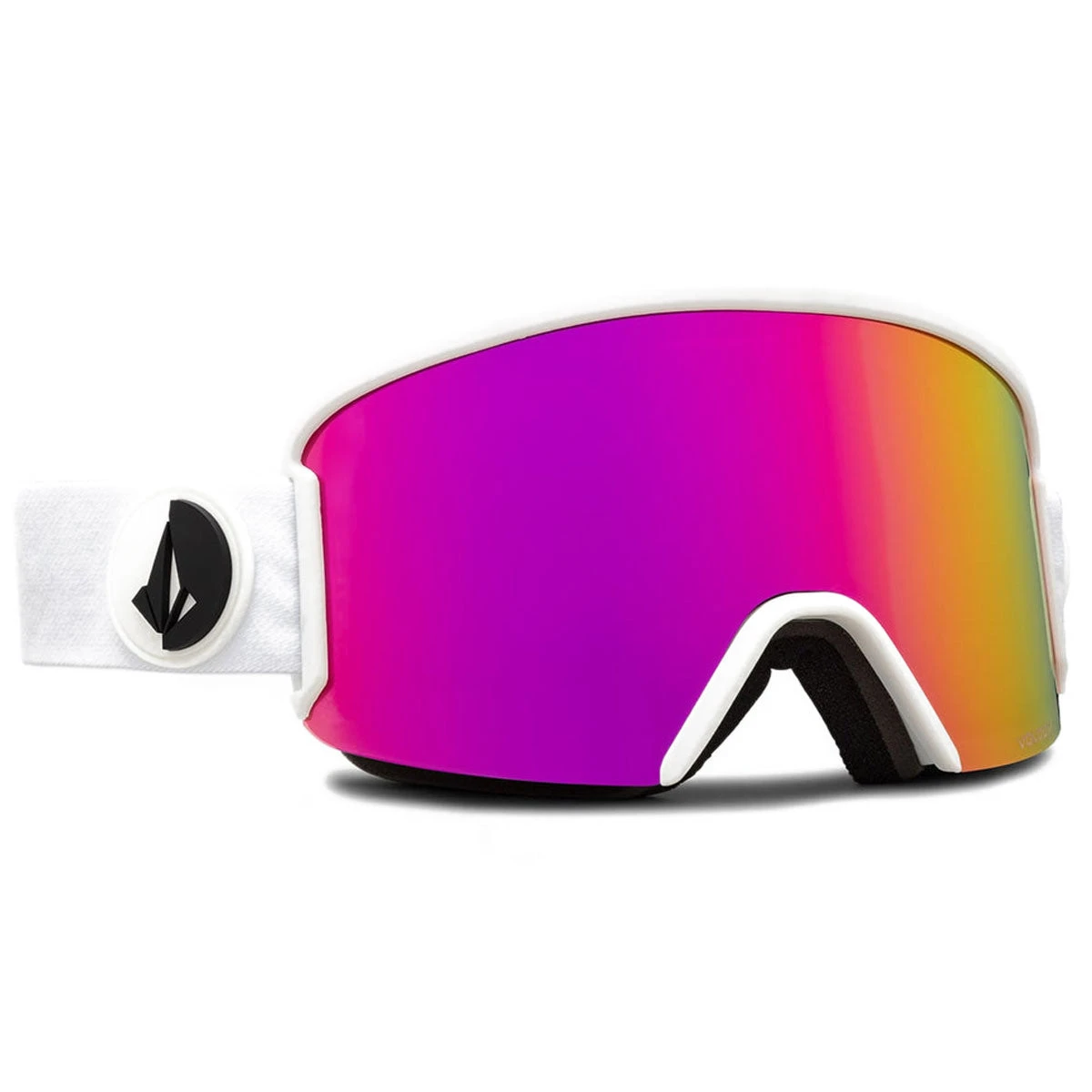 Volcom Garden Snowboard Goggles - Matte White/Pink Chrome Volcom Garden Snowboard Goggles - Matte White/Pink Chrome -Sports Ski Shop 884932381334 3
