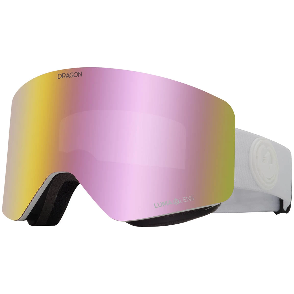 Dragon R1 Otg Snowboard Goggles - Whiteout/Lumalens Pink Ion Dragon R1 Otg Snowboard Goggles - Whiteout/Lumalens Pink Ion -Sports Ski Shop 886895547352 1