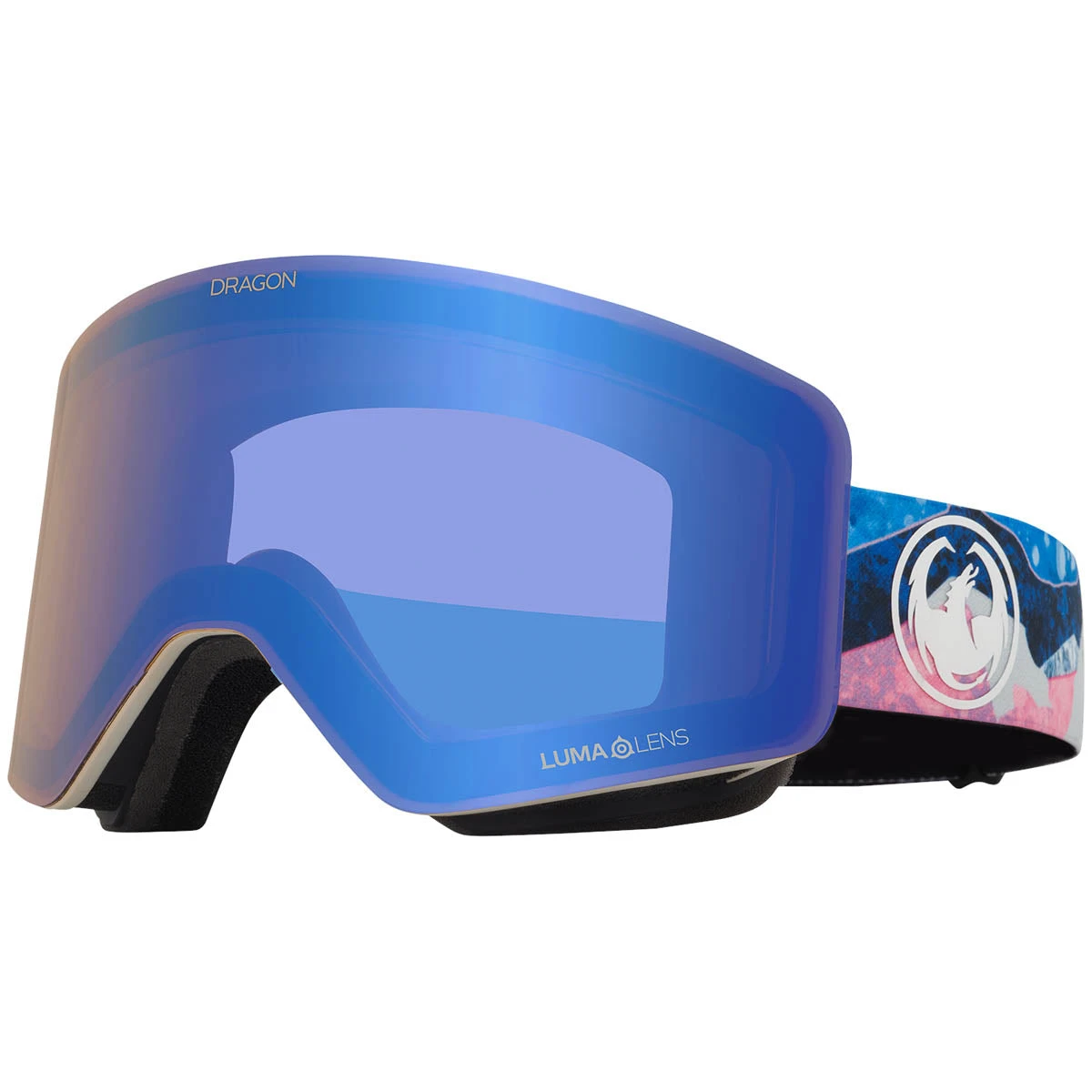 Dragon R1 Otg Snowboard Goggles - Mountain Bliss/Lumalens Flash Blue Dragon R1 Otg Snowboard Goggles - Mountain Bliss/Lumalens Flash Blue -Sports Ski Shop 886895547406 1