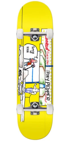 Krooked Joey Pepper Guest Pro Skateboard Complete - Yellow - 8.25"