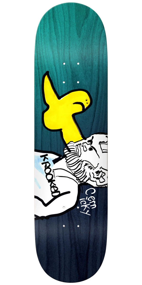 Krooked Cernicky Socrates Skateboard Deck - 8.06" Krooked Cernicky Socrates Skateboard Deck - 8.06" -Sports Ski Shop 888560294844 1