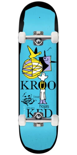 Krooked Cromer Hojas Skateboard Complete - Blue - 8.50"