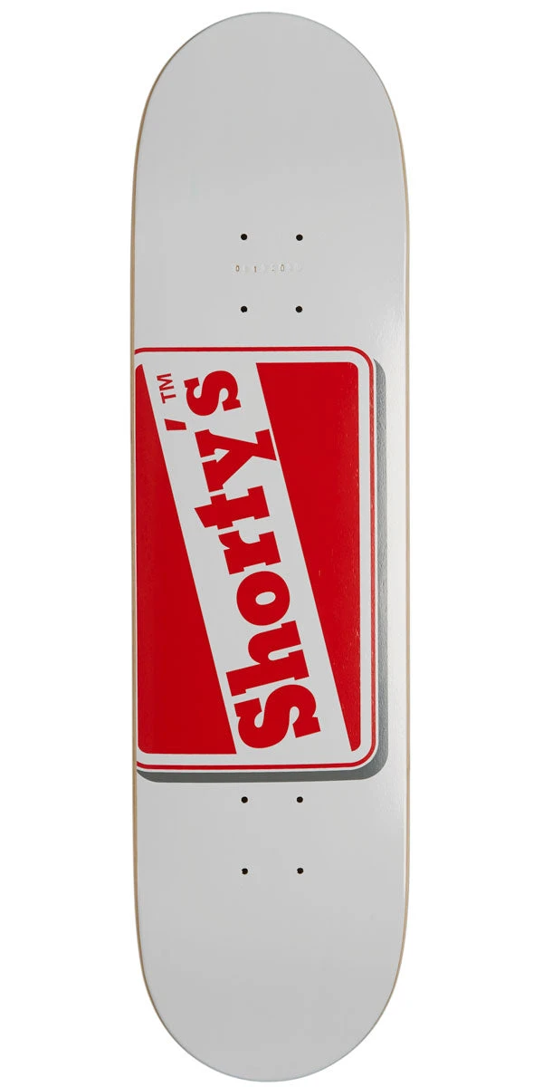 Shorty's OG Logo Skateboard Deck - White/Red - 8.125" Shorty's OG Logo Skateboard Deck - White/Red - 8.125" -Sports Ski Shop AQ907D5 1