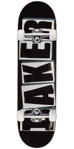 Baker Brand Logo Skateboard Complete - Black/White - 8.475"