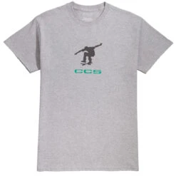 CCS Kickflip Catch T-Shirt - Grey/Dark Grey/Teal