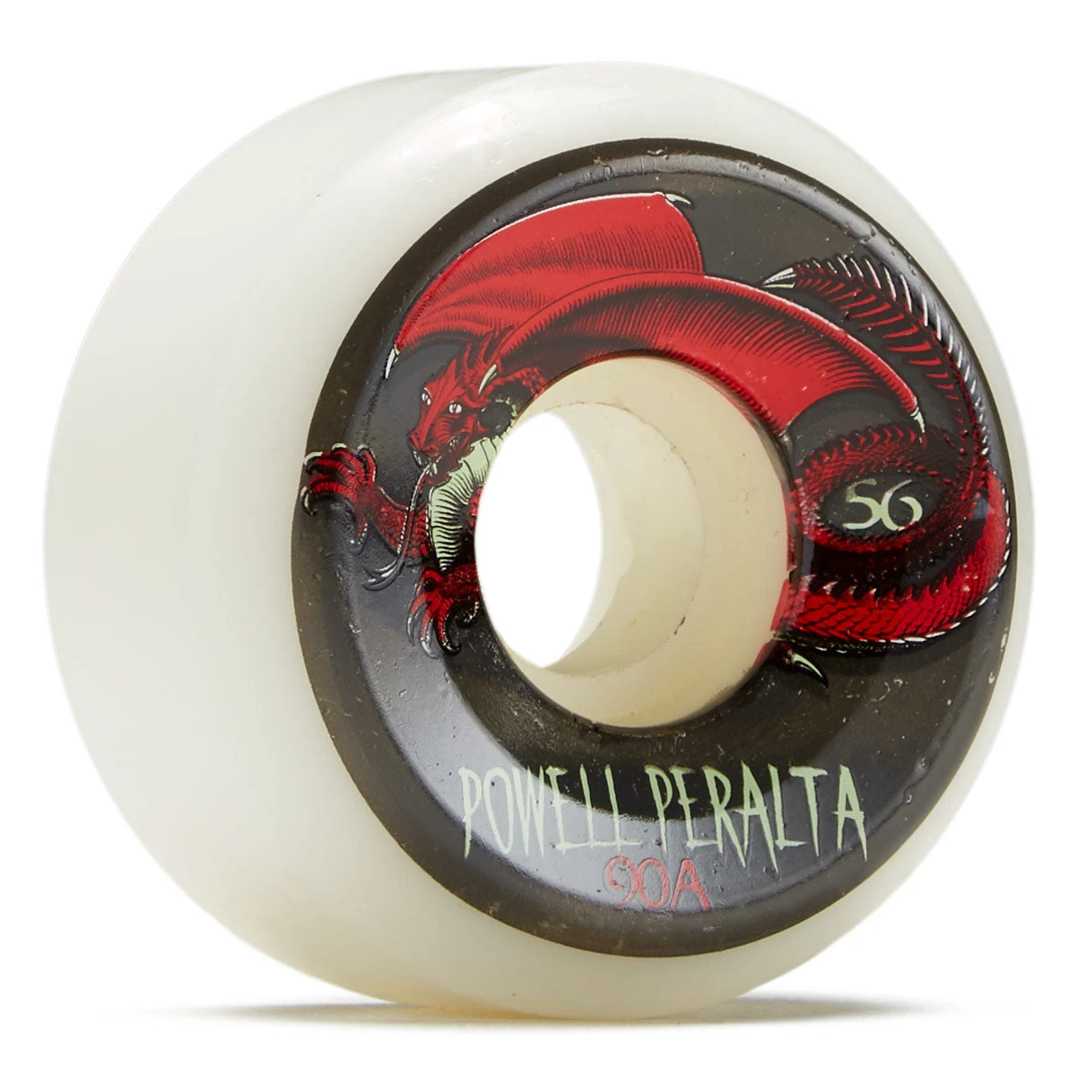 Powell-Peralta Oval Dragon 4 90A Skateboard Wheels - White - 56mm Powell Peralta Powell-Peralta Oval Dragon 4 90A Skateboard Wheels - White - 56mm -Sports Ski Shop BQ0B91C 1