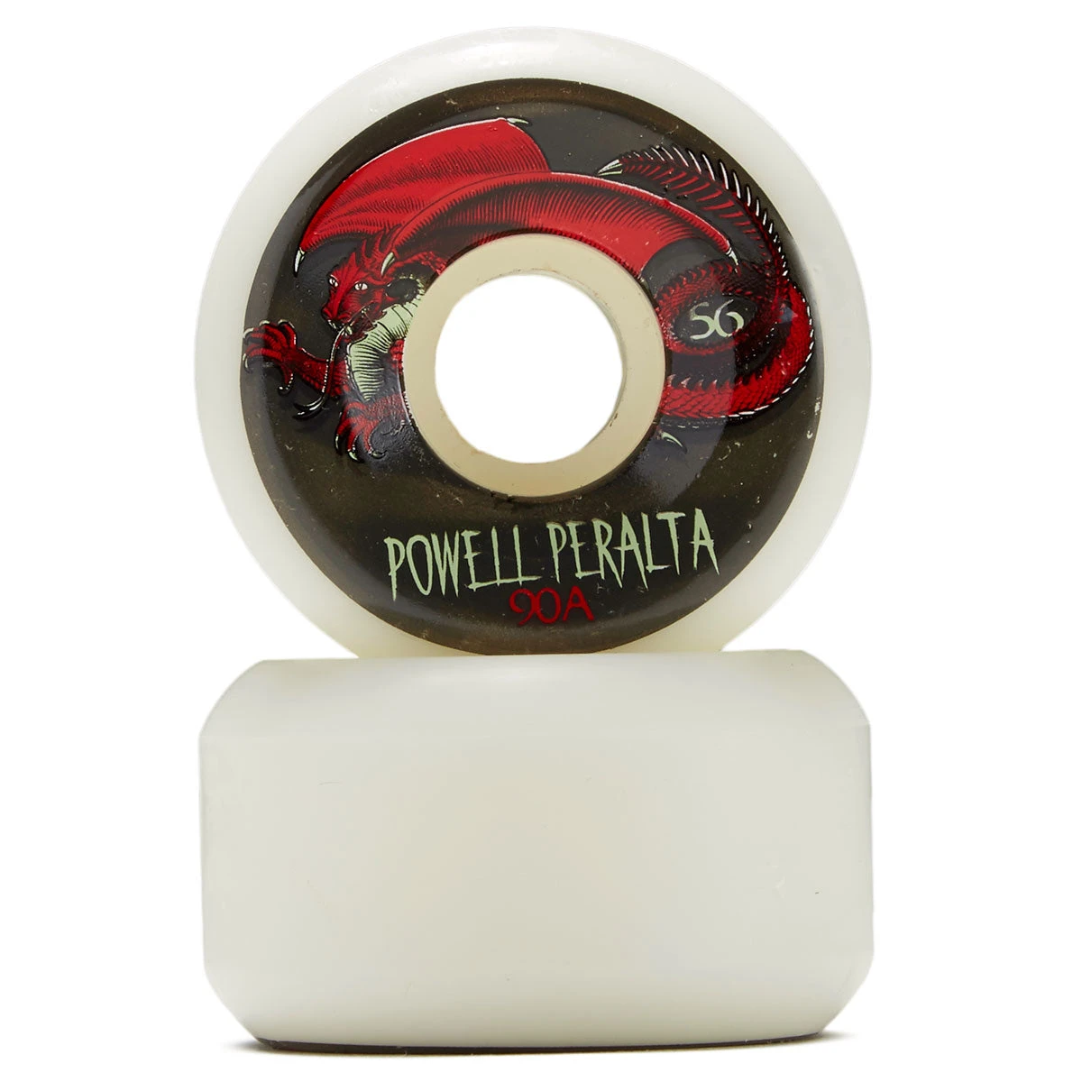 Powell-Peralta Oval Dragon 4 90A Skateboard Wheels - White - 56mm Powell Peralta Powell-Peralta Oval Dragon 4 90A Skateboard Wheels - White - 56mm -Sports Ski Shop BQ0B91C 2