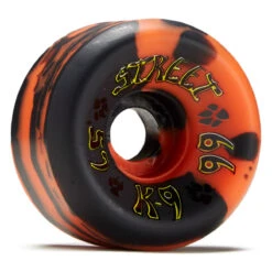 Dogtown K-9 99a Skateboard Wheels - Orange/Black Swirl - 57mm
