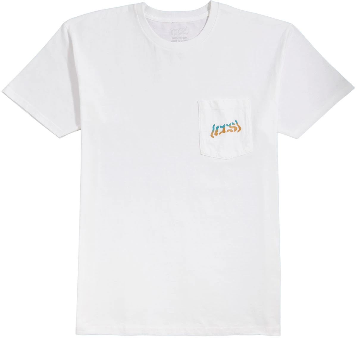 CCS Warped Logo Pocket T-Shirt - White/Teal/Orange CCS Warped Logo Pocket T-Shirt - White/Teal/Orange -Sports Ski Shop BQ37A52 1
