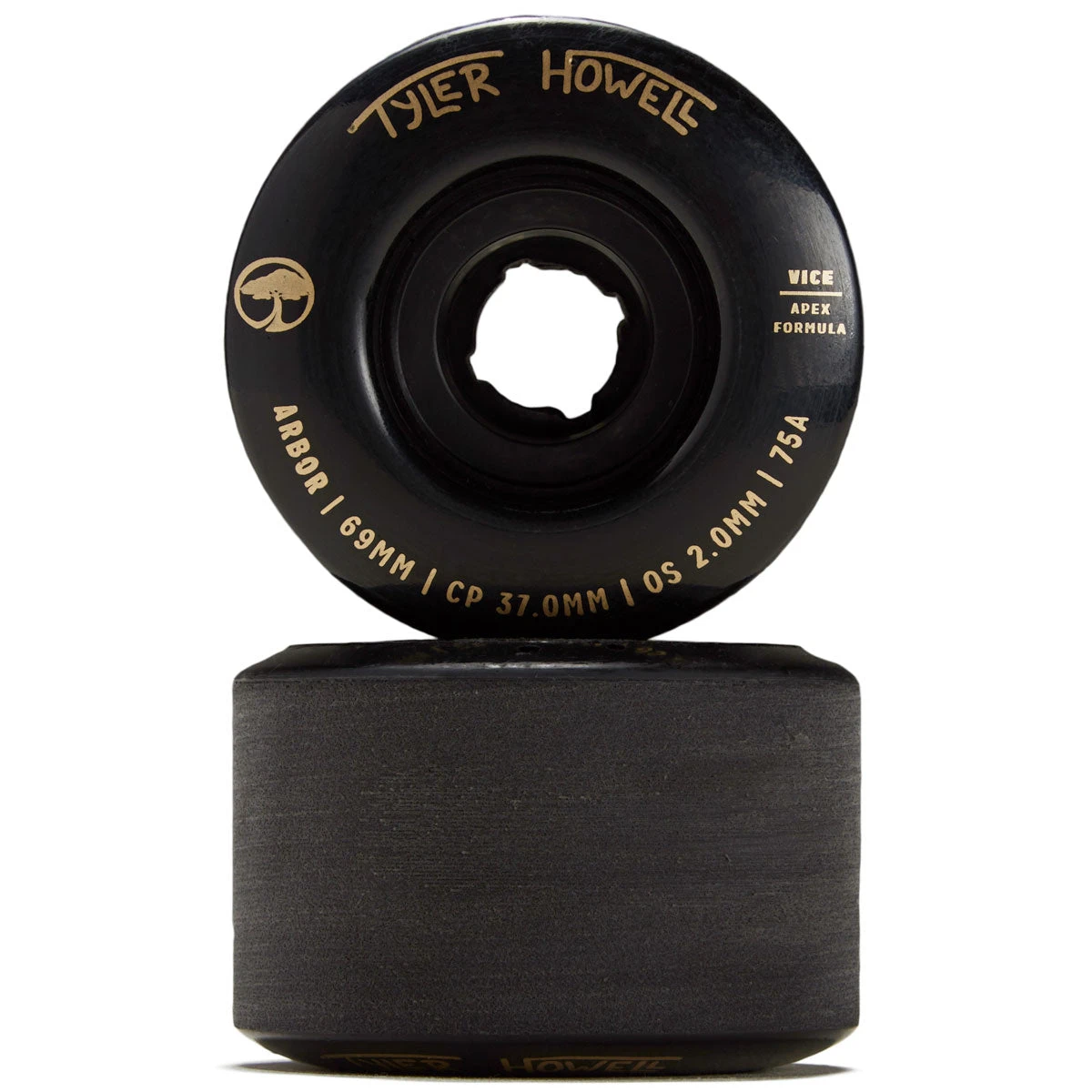 Arbor Vice Tyler Howell 75a Longboard Wheels - Black - 69mm Arbor Vice Tyler Howell 75a Longboard Wheels - Black - 69mm -Sports Ski Shop BQ39735 2