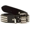 CCS Pyramid Studded Leather Belt - Black -Sports Ski Shop BQ5609C 1
