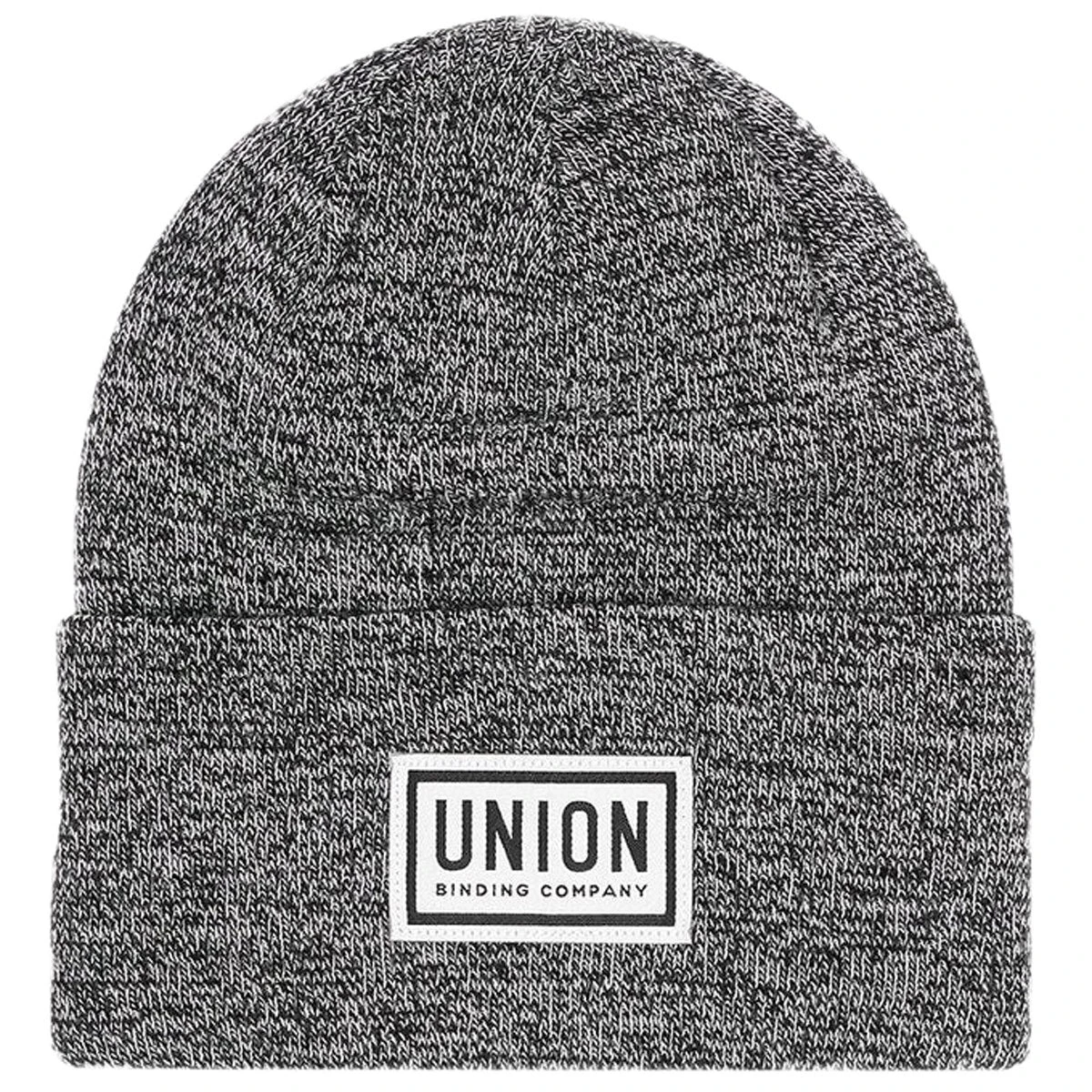 Union High Cuff Logo Beanie - Black/White Marl Union High Cuff Logo Beanie - Black/White Marl -Sports Ski Shop BQ5DB9C 1