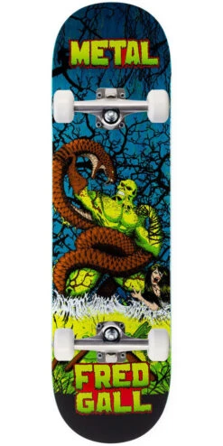 Metal Fred Gall Swamp Thing Skateboard Complete - 8.50"