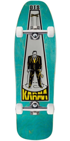 Dogtown Karma Tsocheff Puppet Reissue Skateboard Complete - Assorted Stains - 9.625"