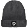 Zero Single Skull Patch Beanie - Charcoal -Sports Ski Shop BQ651C0 1