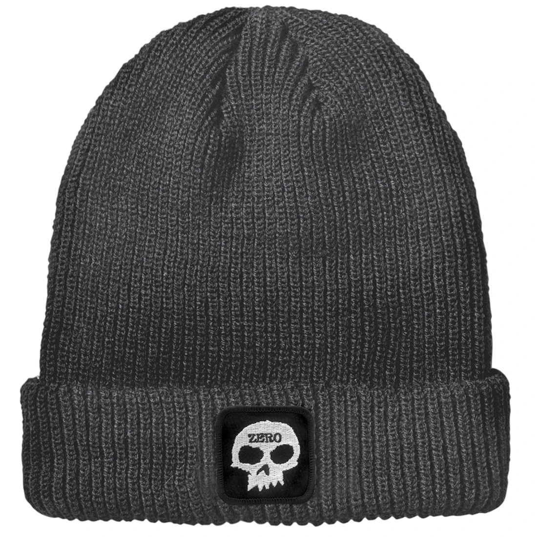 Zero Single Skull Patch Beanie - Charcoal Zero Single Skull Patch Beanie - Charcoal -Sports Ski Shop BQ651C0 1