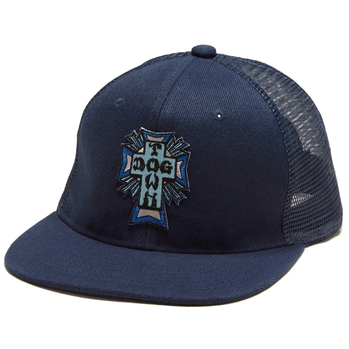 Dogtown Blue Cross Patch Mesh Hat - Navy Blue Dogtown Blue Cross Patch Mesh Hat - Navy Blue -Sports Ski Shop BQ66915 1