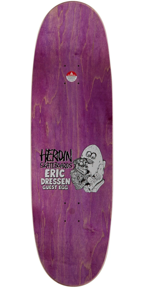 Heroin Dressen Guest Egg Skateboard Deck - 9.75" Heroin Dressen Guest Egg Skateboard Deck - 9.75" -Sports Ski Shop BQ69B23 2