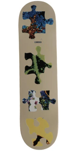 Quasi Puzzle Skateboard Deck - Cream - 8.00"