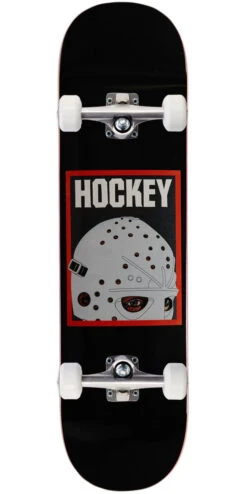 Hockey Half Mask Skateboard Complete - Black - 8.18"